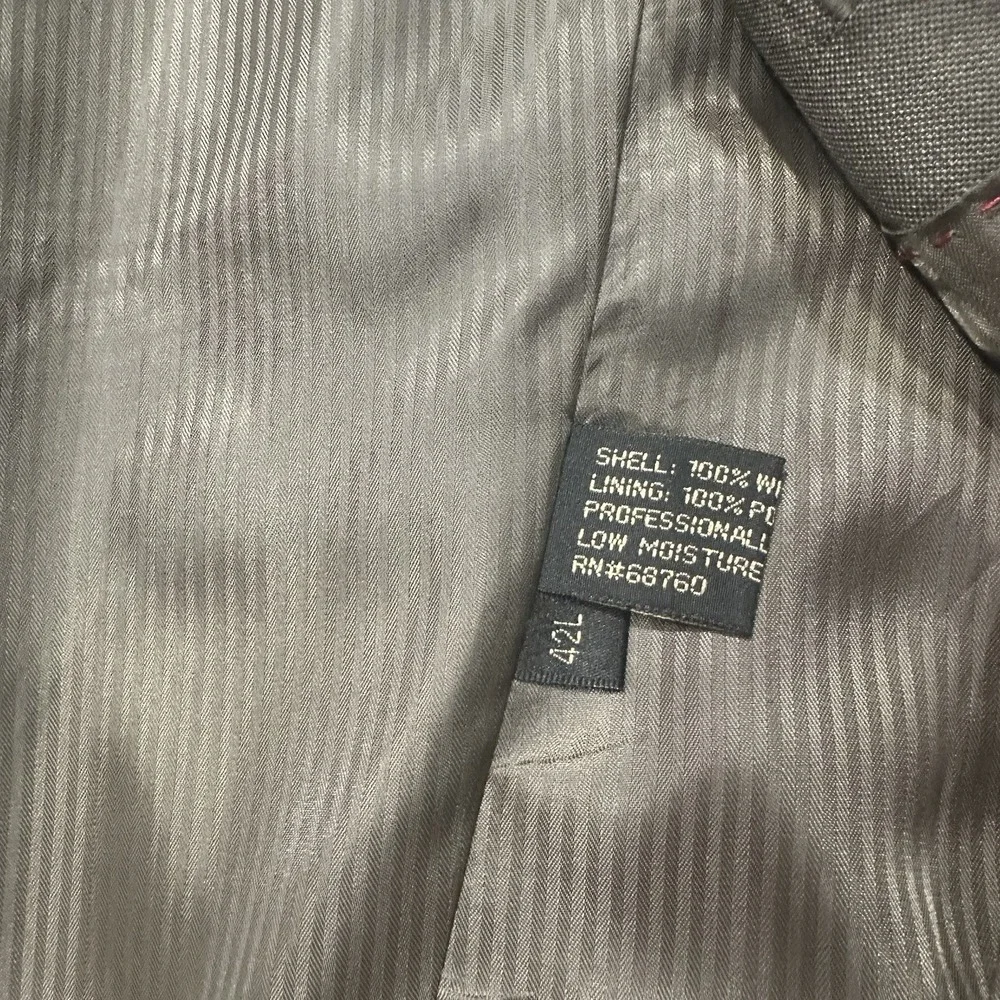 Capezzio Uomo Super 140s Merino Wool Men's Suit Jacket Coat 3-Button - Size 42L